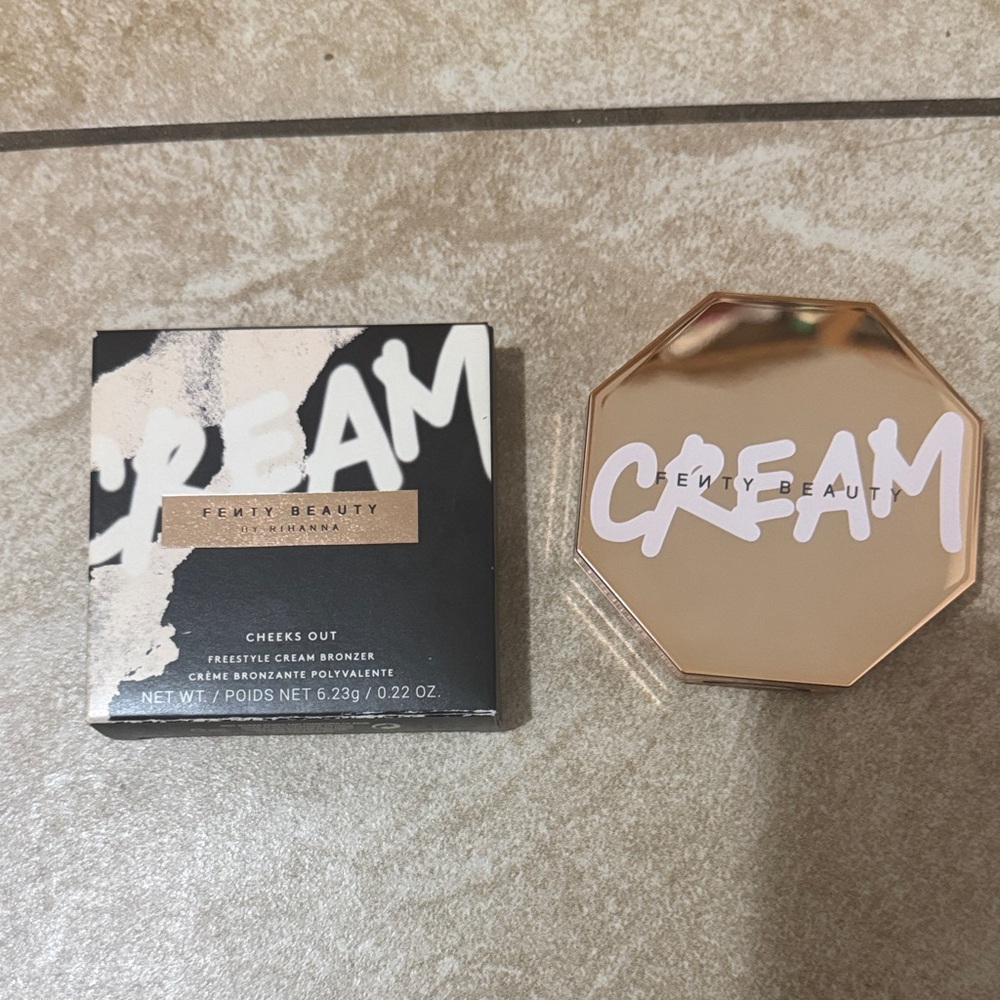 Fenty Beauty Cheeks Out Cream Bronzer in Gold Compact